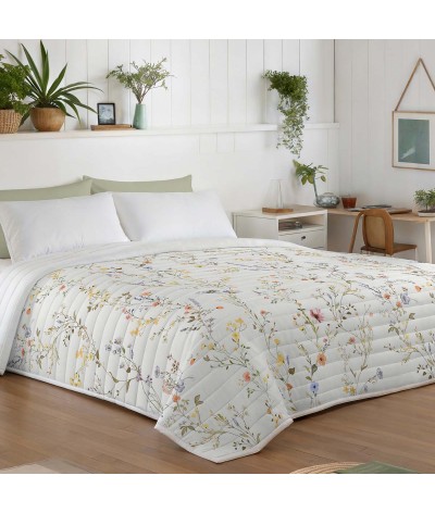 Juego De 2 Piezas De Ropa De Cama De Algodón Reforzado, 135x200 Cm, Diseño Giratorio Con Flores Y Gris/blanco - Ideal Para Todas Las Estaciones